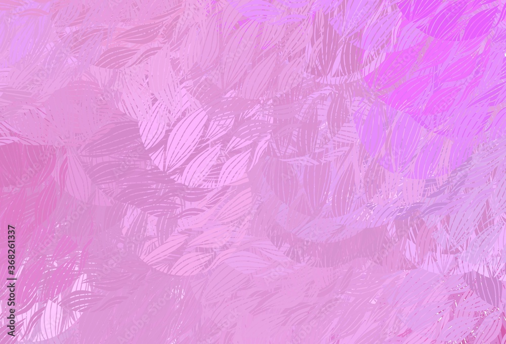 Fototapeta premium Light Pink vector backdrop with memphis shapes.