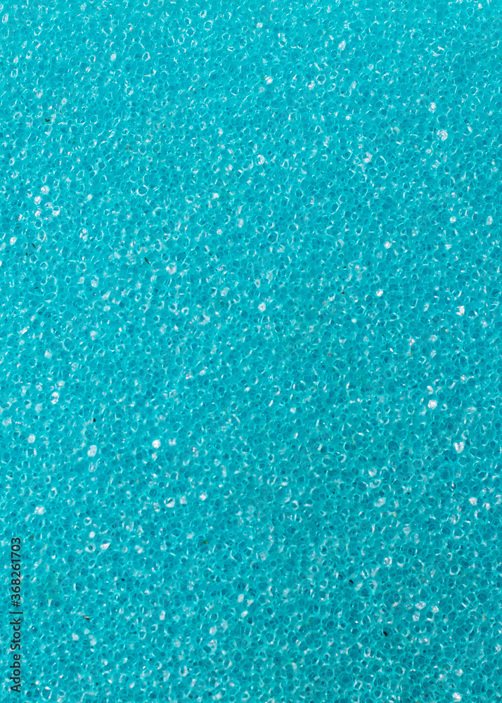 blue washing sponge with visible details