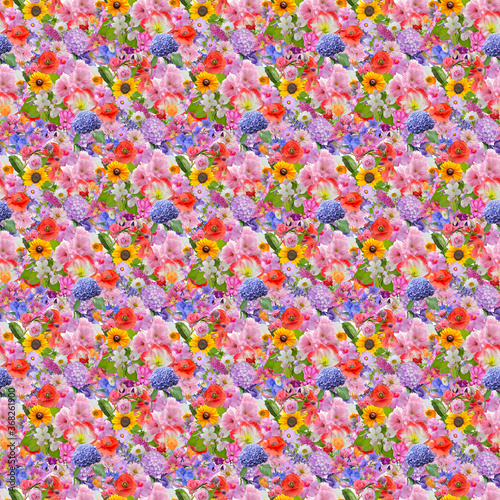 Seamless floral design for background © SunnyS
