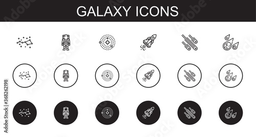 galaxy icons set