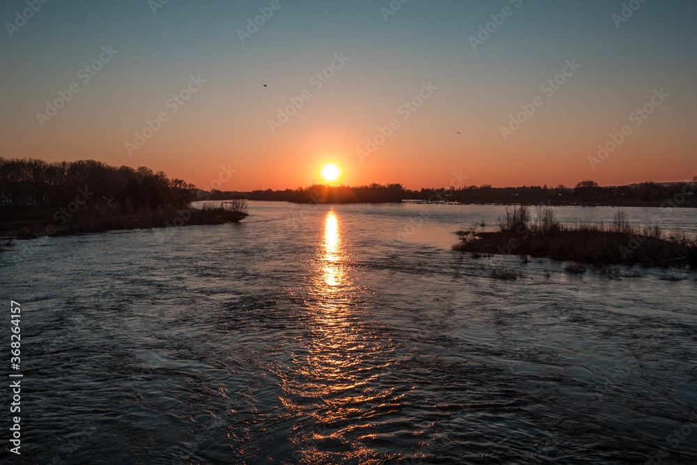 Sunset above the Loire Valley Sunset above the Loire Valley