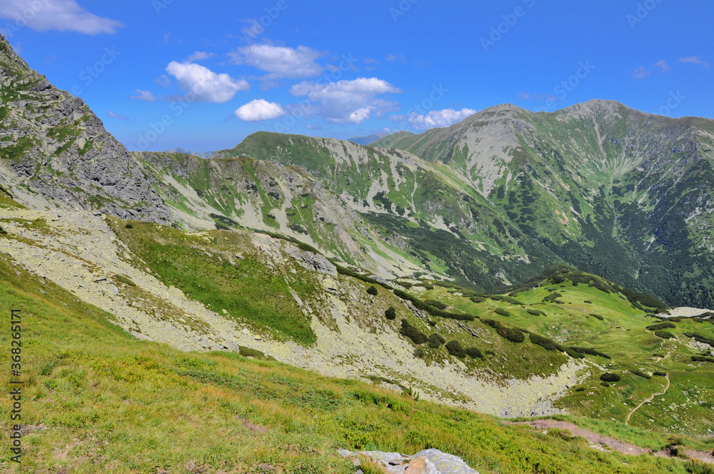 Panorama z Tatr Zachodnich, Słowacja Panorama z Tatr Zachodnich, Słowacja