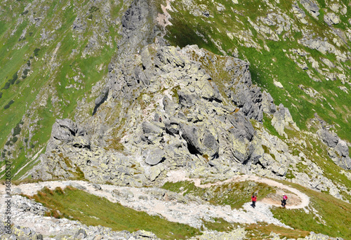 Na przełęczy pod Ostrym Rohaczem, Tatry Zachodnie, Słowacja