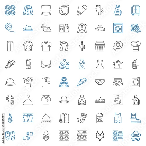 clothing icons set