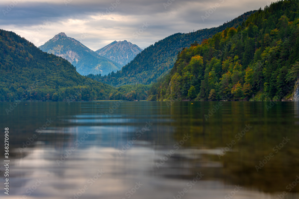 Lake Alpsee in the Bavarian Alps