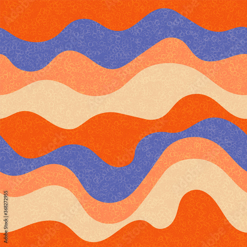 Curve lines ribbons wavy seamless pattern.