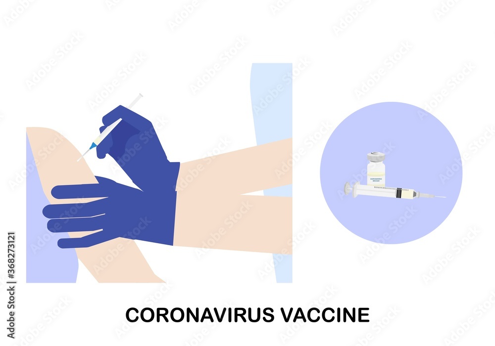 Concept of vaccination for coronavirus pandemic outbreak Concept of vaccination for coronavirus pandemic outbreak