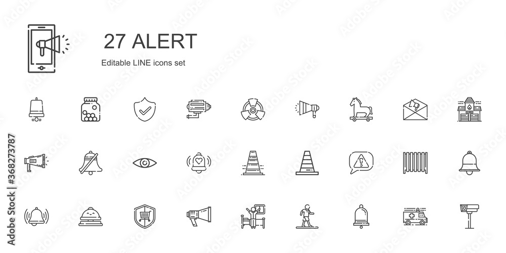 alert icons set alert icons set