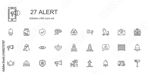 alert icons set