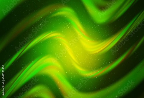 Light Green vector template with space stars. Modern abstract illustration with Big Dipper stars. Best design for your ad, poster, banner.