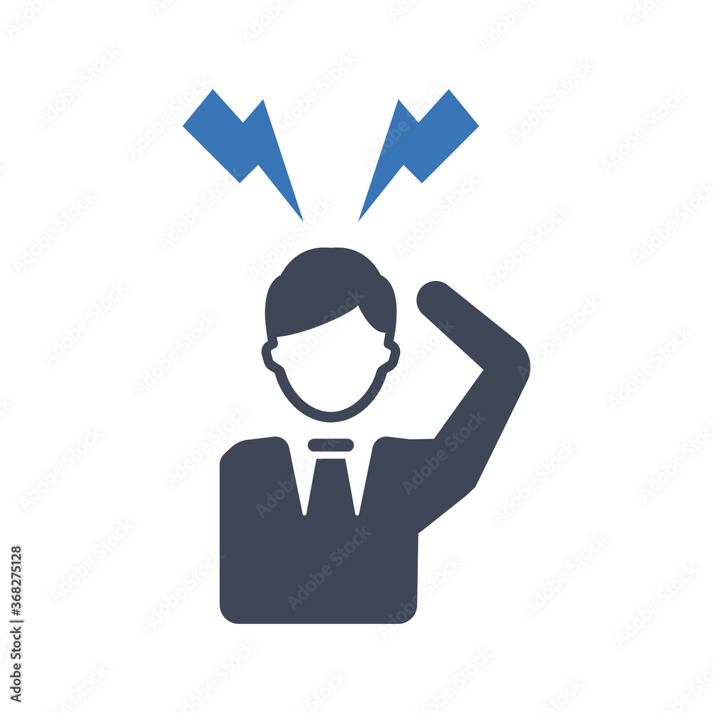 Angry person icon Angry person icon