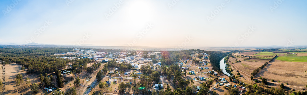 Smoke haze over Maison Dieu industrial area and Long Point