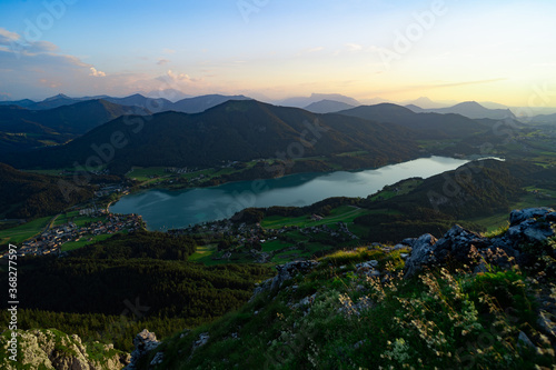 Fuschlsee Salzkammergut Österreich Salzburg wandern