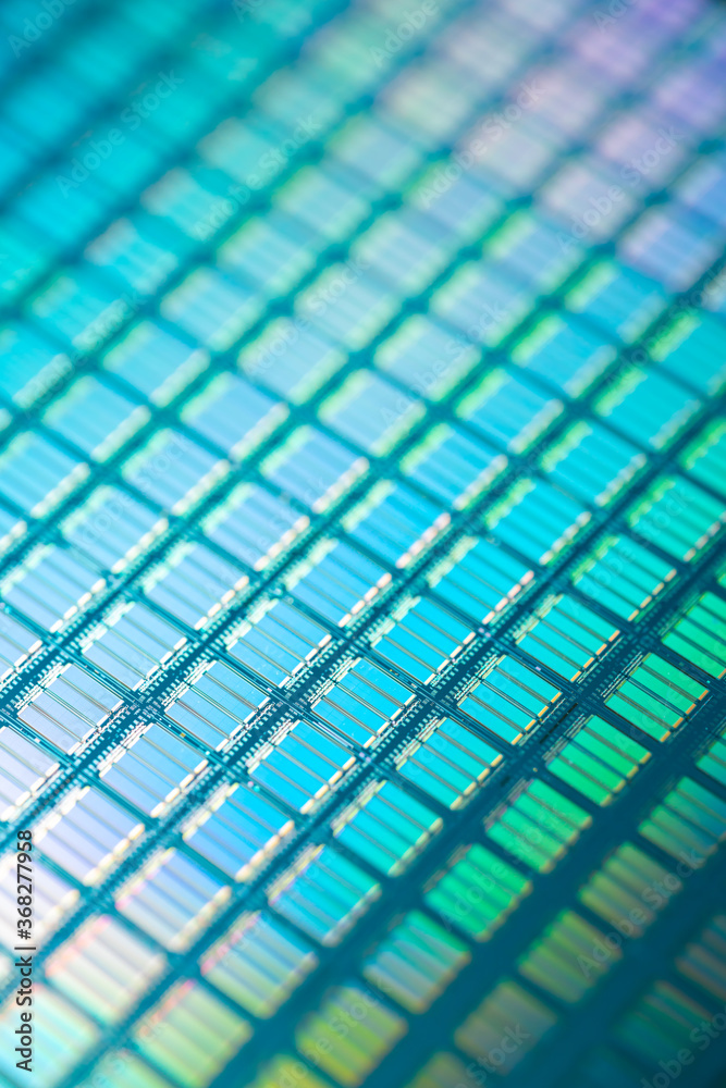 Naklejka premium Silicon wafer