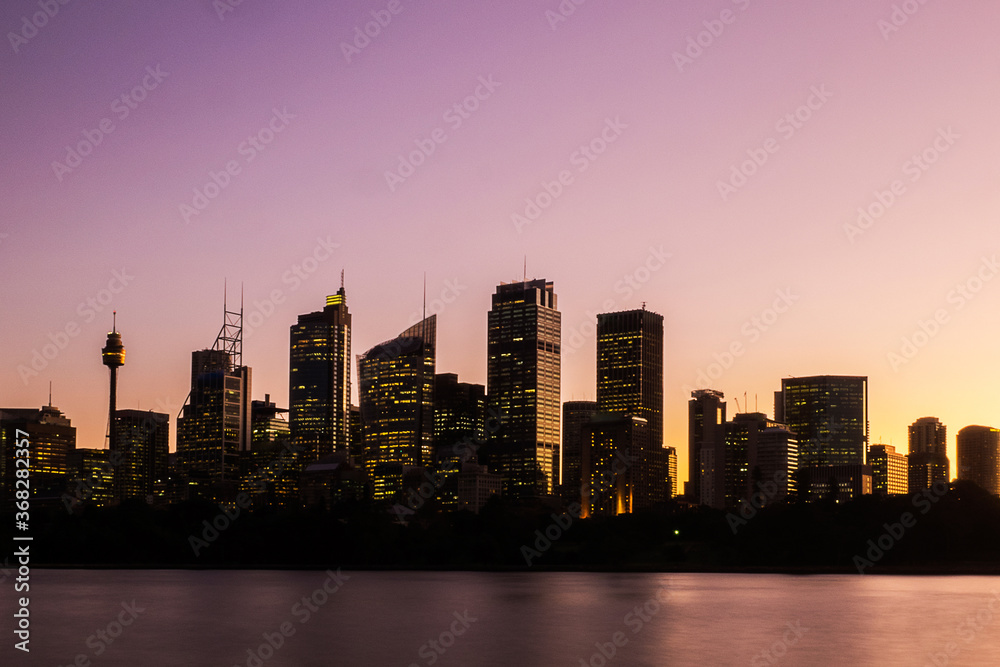 Sunset of Sydney City Skyline Sunset of Sydney City Skyline