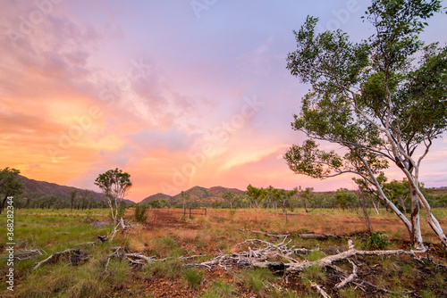 Sunset in outback Kimberley photo