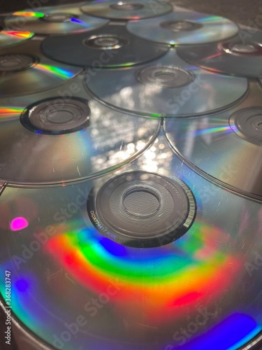 stack of CDs