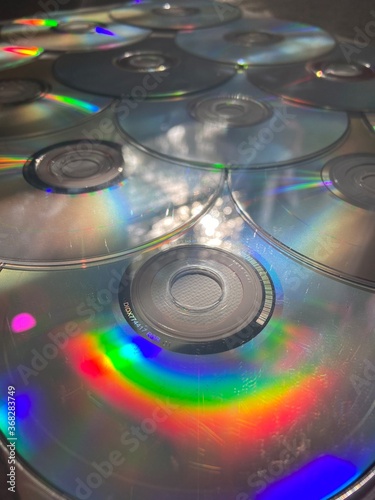 stack of CDs