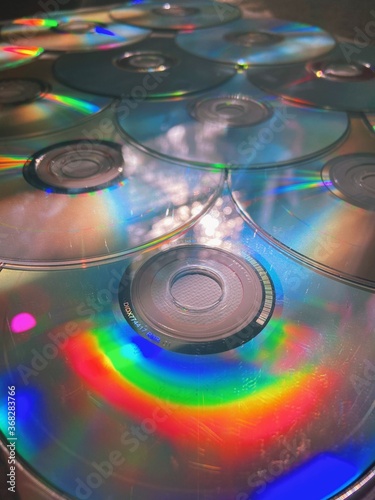 stack of CDs