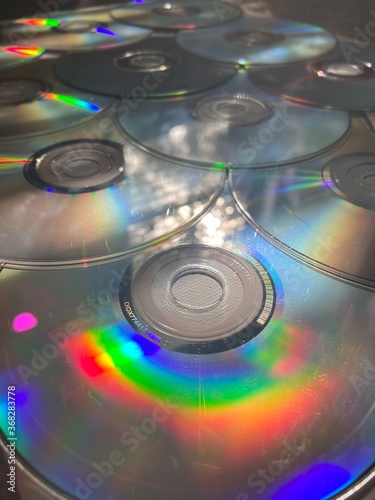 stack of CDs