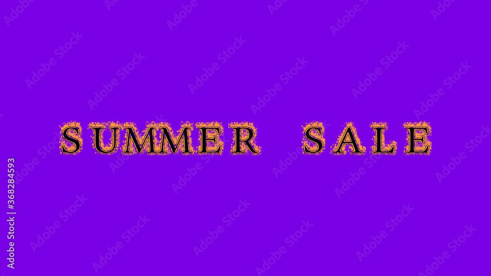 summer sale fire text effect violet background. animated text effect with high visual impact. letter and text effect. Alpha Matte. summer sale fire text effect violet background. animated text effect with high visual impact. letter and text effect. Alpha Matte.