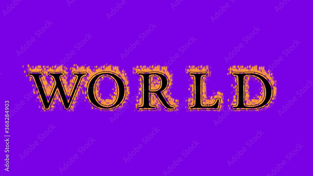 world fire text effect violet background. animated text effect with high visual impact. letter and text effect. Alpha Matte. world fire text effect violet background. animated text effect with high visual impact. letter and text effect. Alpha Matte.