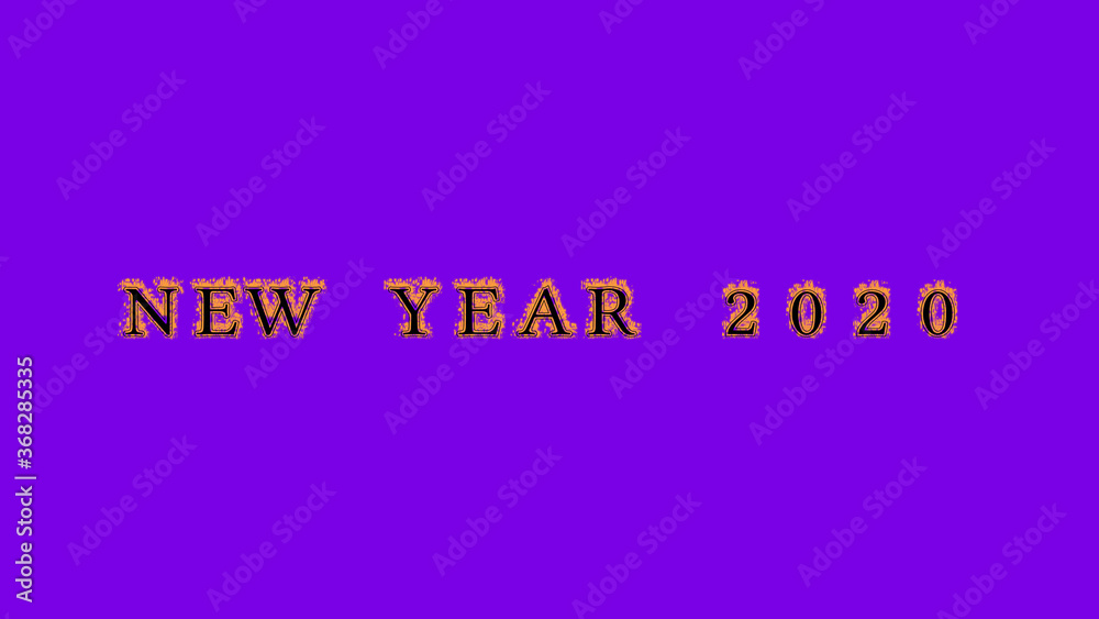 new year 2020 fire text effect violet background. animated text effect with high visual impact. letter and text effect. Alpha Matte. new year 2020 fire text effect violet background. animated text effect with high visual impact. letter and text effect. Alpha Matte.