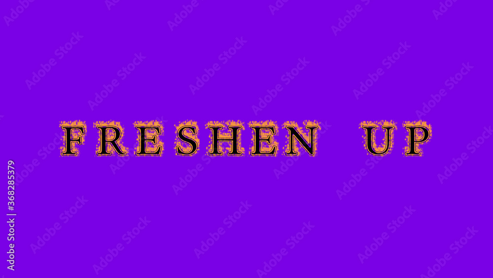 freshen up fire text effect violet background. animated text effect with high visual impact. letter and text effect. Alpha Matte. freshen up fire text effect violet background. animated text effect with high visual impact. letter and text effect. Alpha Matte.