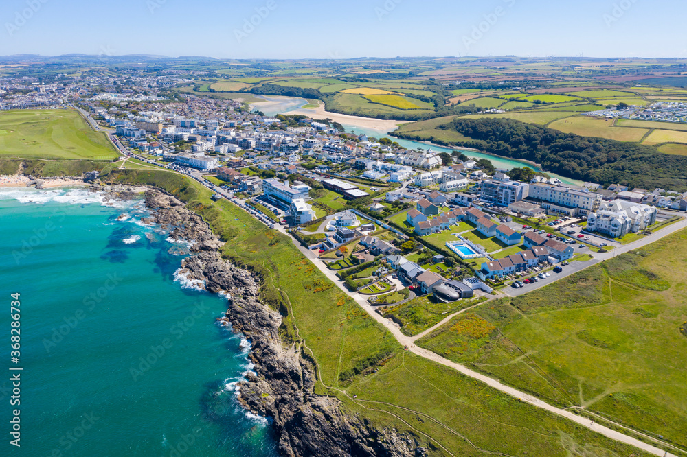 Fototapeta premium Aerial photograph taken near Truro, Cornwall, England