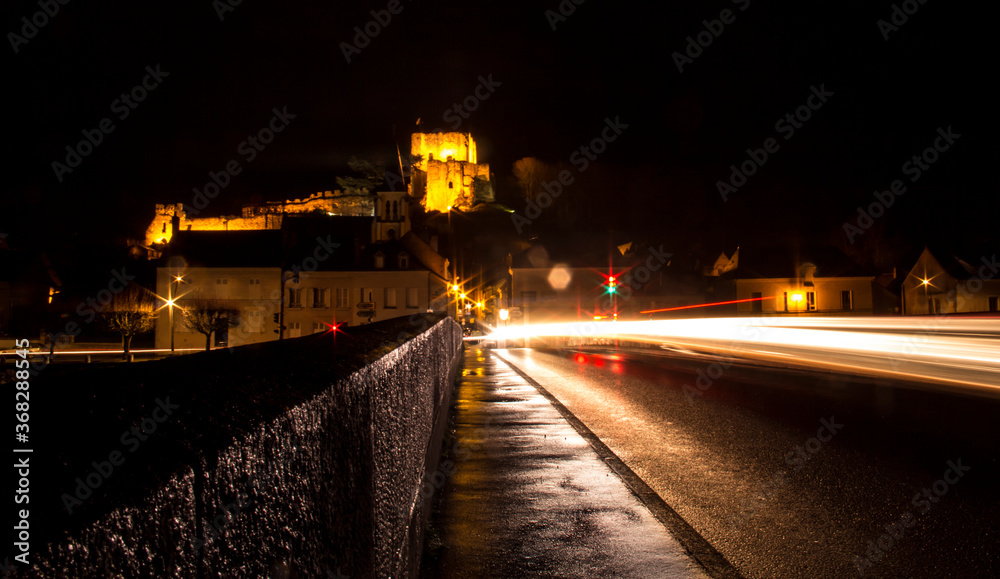 Town of Montrichard Val de Cher at night