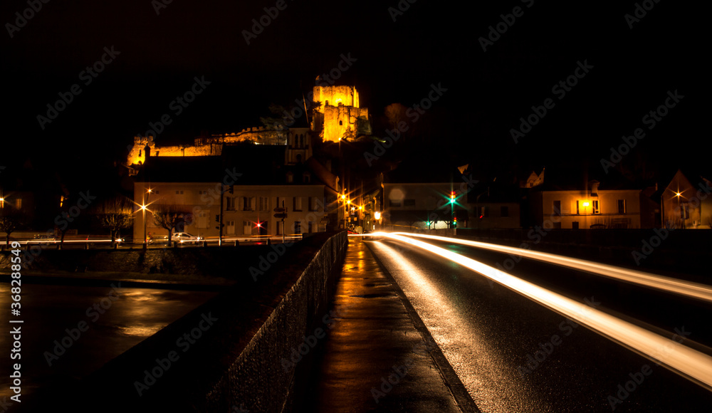 Town of Montrichard Val de Cher at night