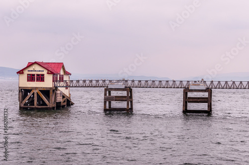 Boat House in the Sea