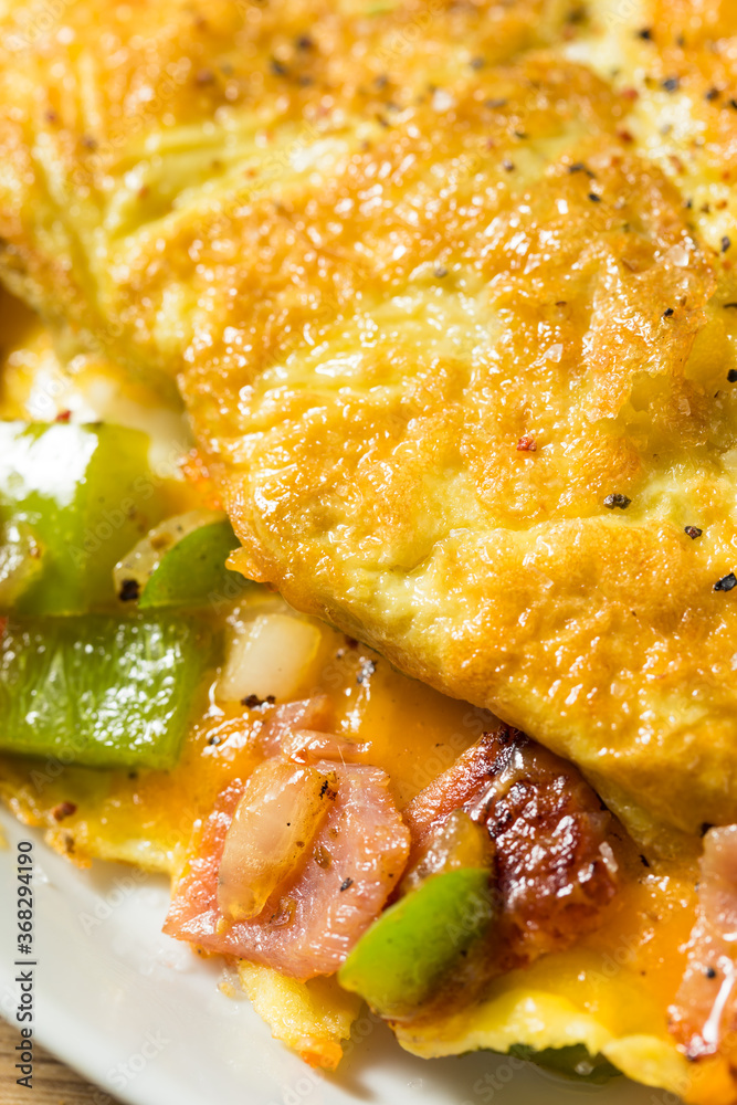 Homemade Ham and Pepper Denver Omelette Homemade Ham and Pepper Denver Omelette