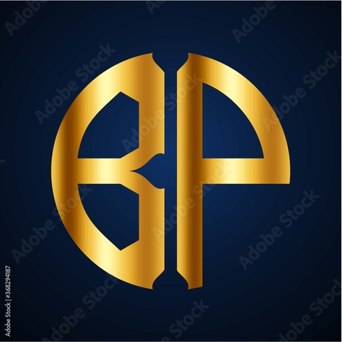 initials golden circle BP