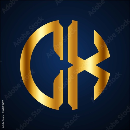 initials golden circle CX