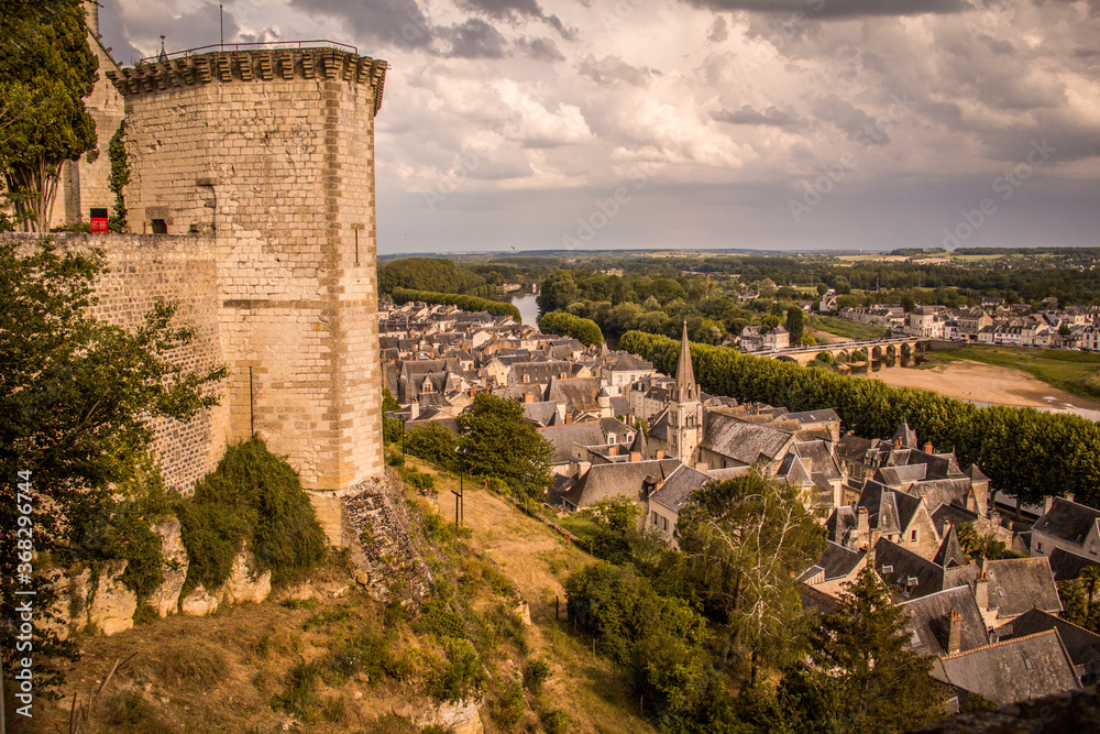 Castle of Chinon in France