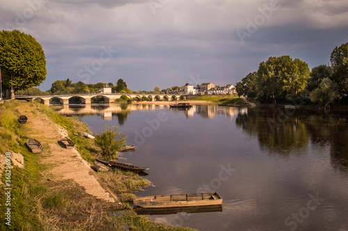 Bridge of Montrichard crossing the river
