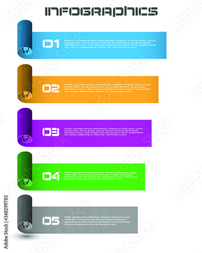 Infographic design template. Idea to display information, ranking and statistics.