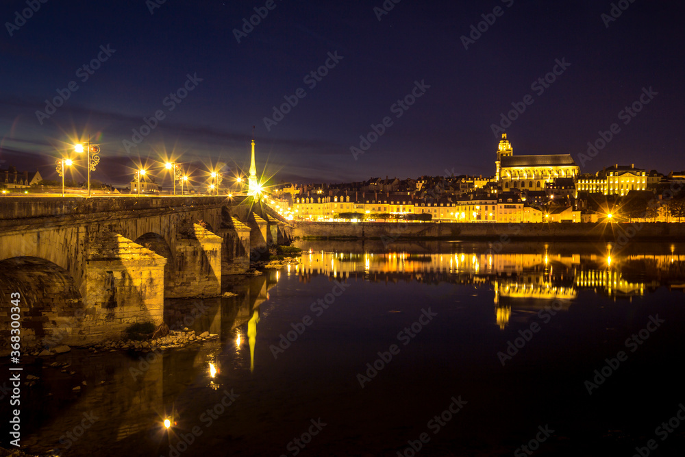 City of Blois at night