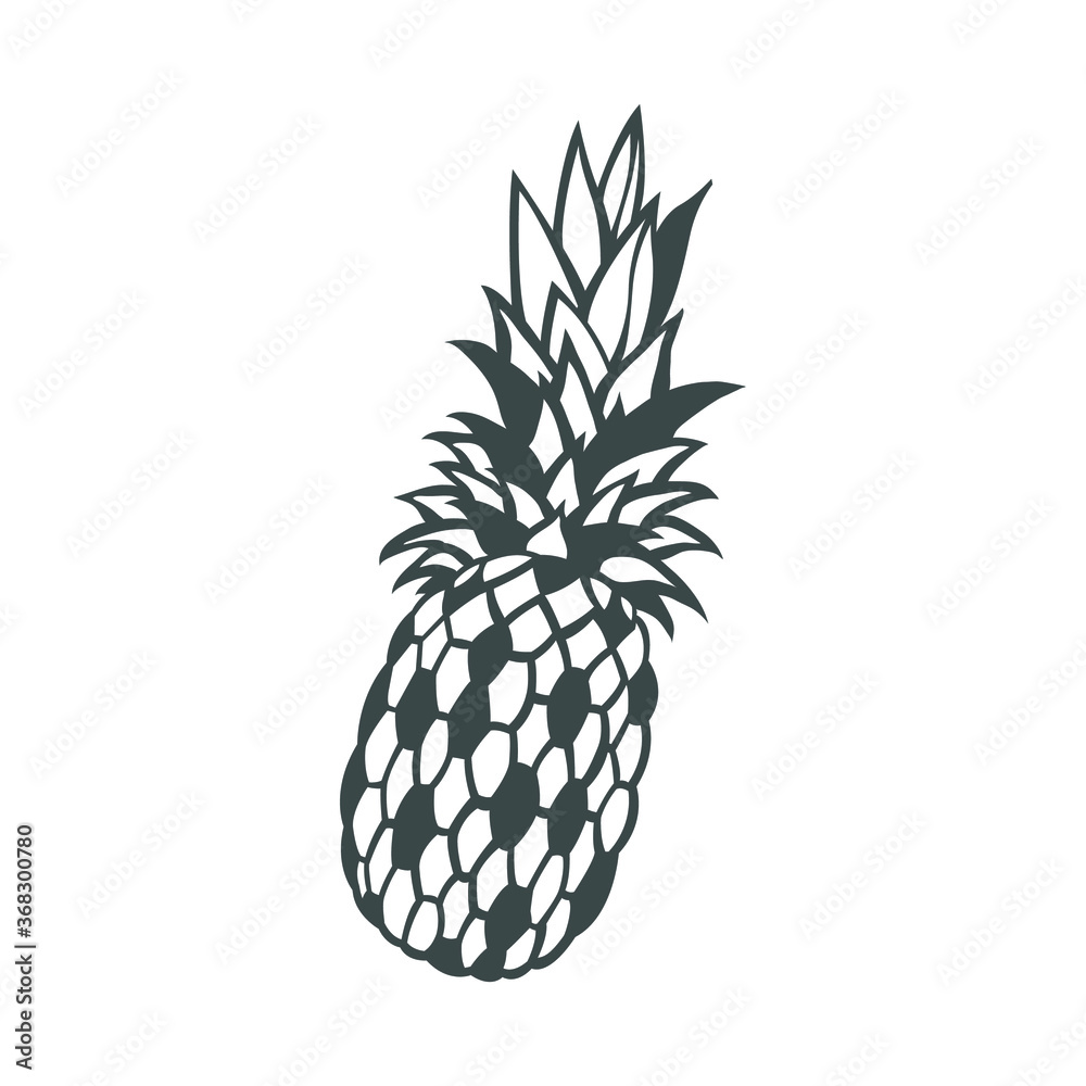 Vector image of a stylized pineapple Vector image of a stylized pineapple
