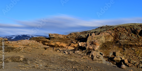 mountain landscape with blue sky