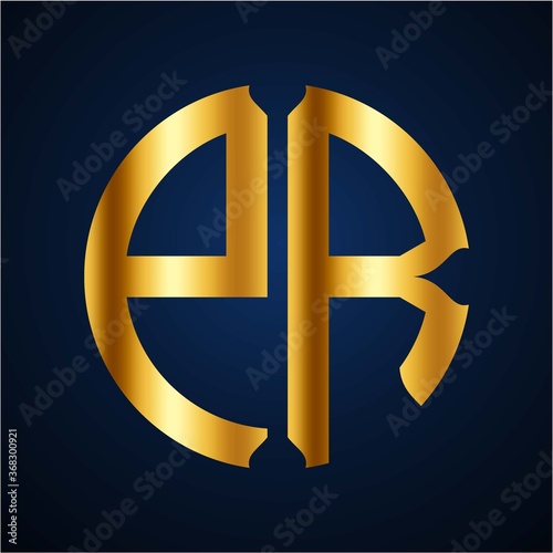 initials golden circle PR