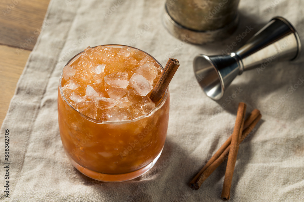 Fototapeta premium Refreshing Homemade Coffee Swizzle Cocktail