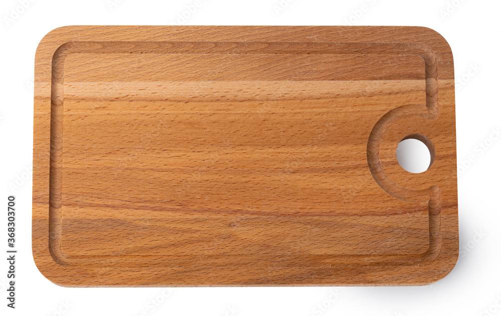New wooden cutting board isolated on white New wooden cutting board isolated on white