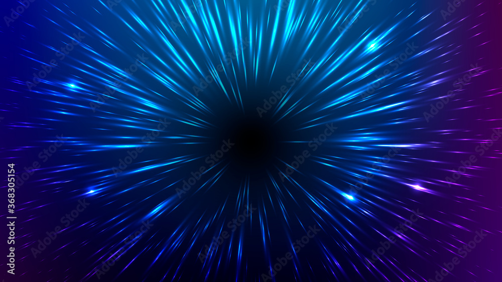 Vector illustration of faster than light (FTL) interstellar or intergalactic travel. Speed of light and hyperspace. Colorful design template for poster, banner, cover, catalog, wallpaper.
Vector illustration of faster than light (FTL) interstellar or intergalactic travel. Speed of light and hyperspace. Colorful design template for poster, banner, cover, catalog, wallpaper.