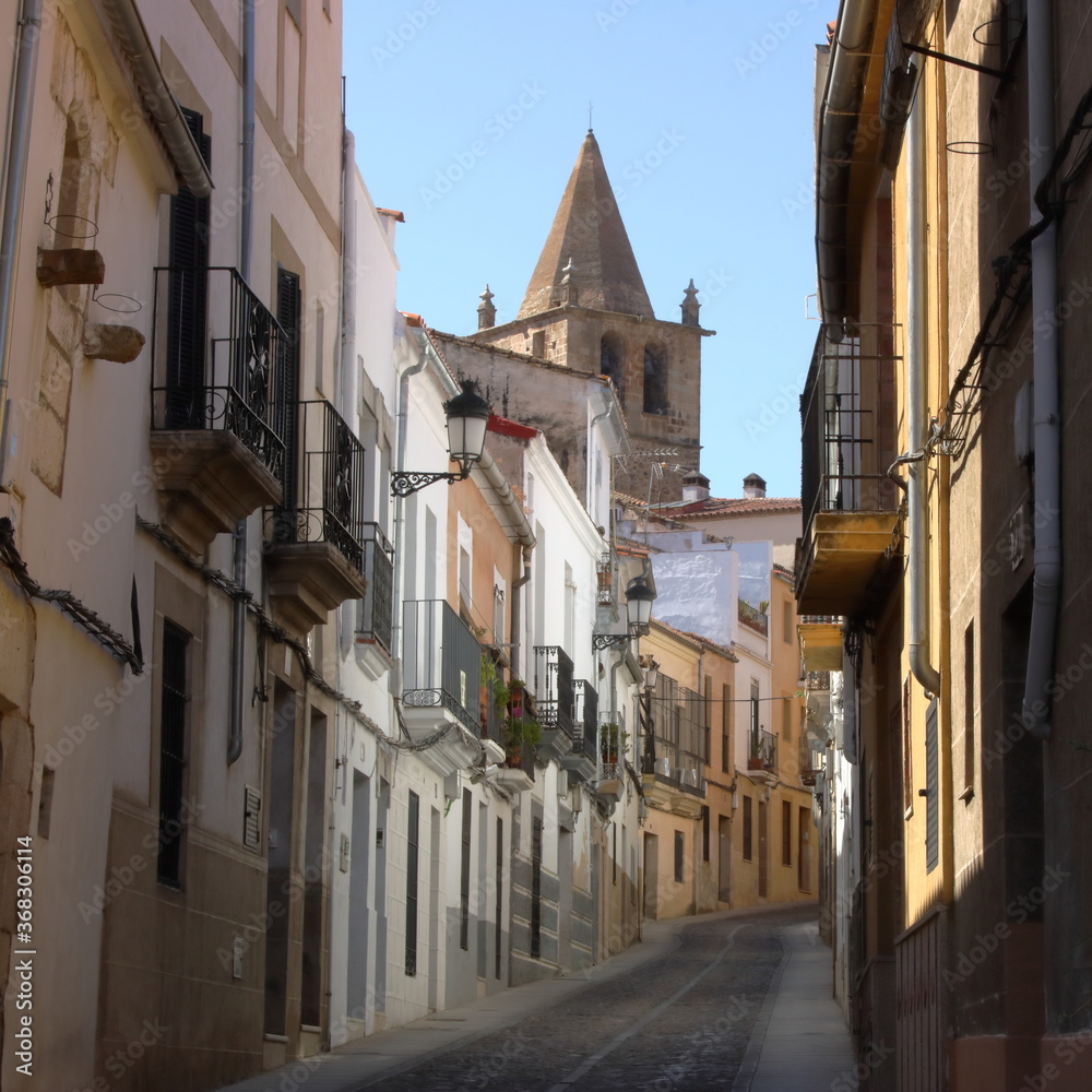 Naklejka premium Calles de Cáceres