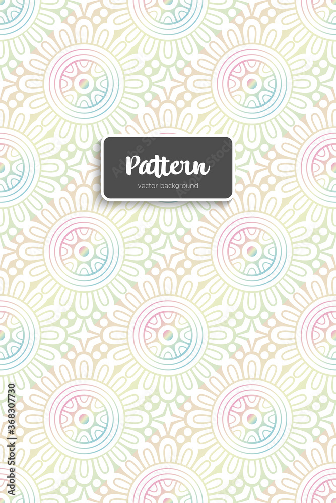 Ornate floral seamless texture, endless pattern
