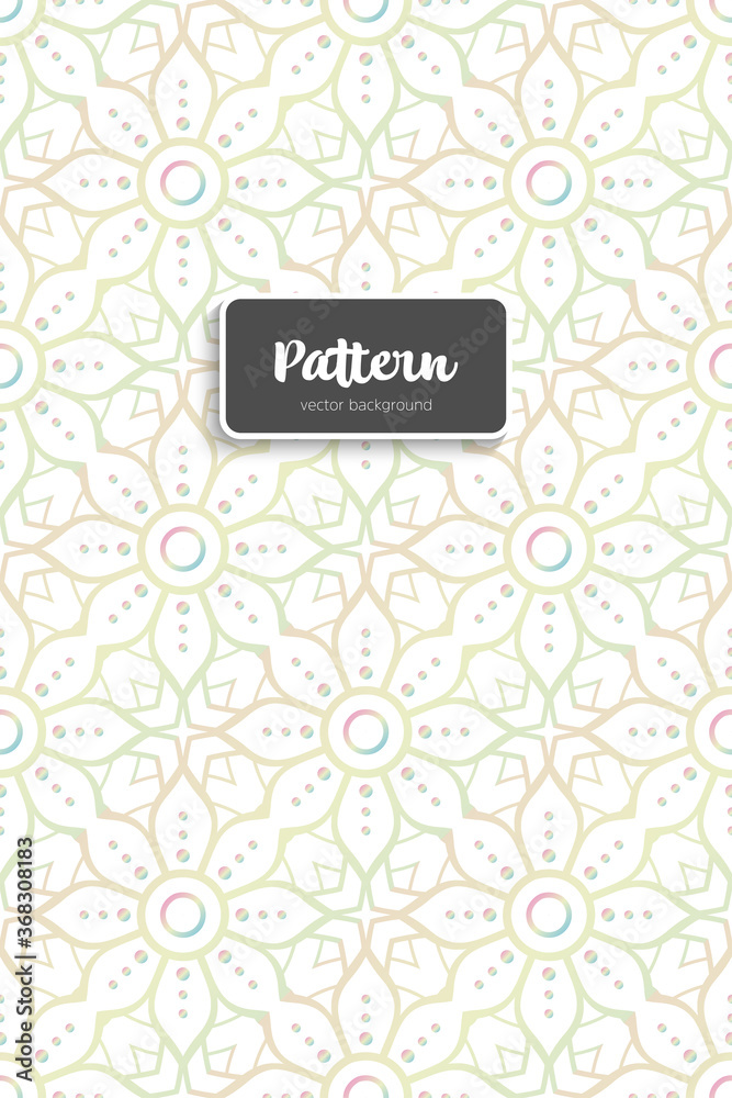 Ornate floral seamless texture, endless pattern