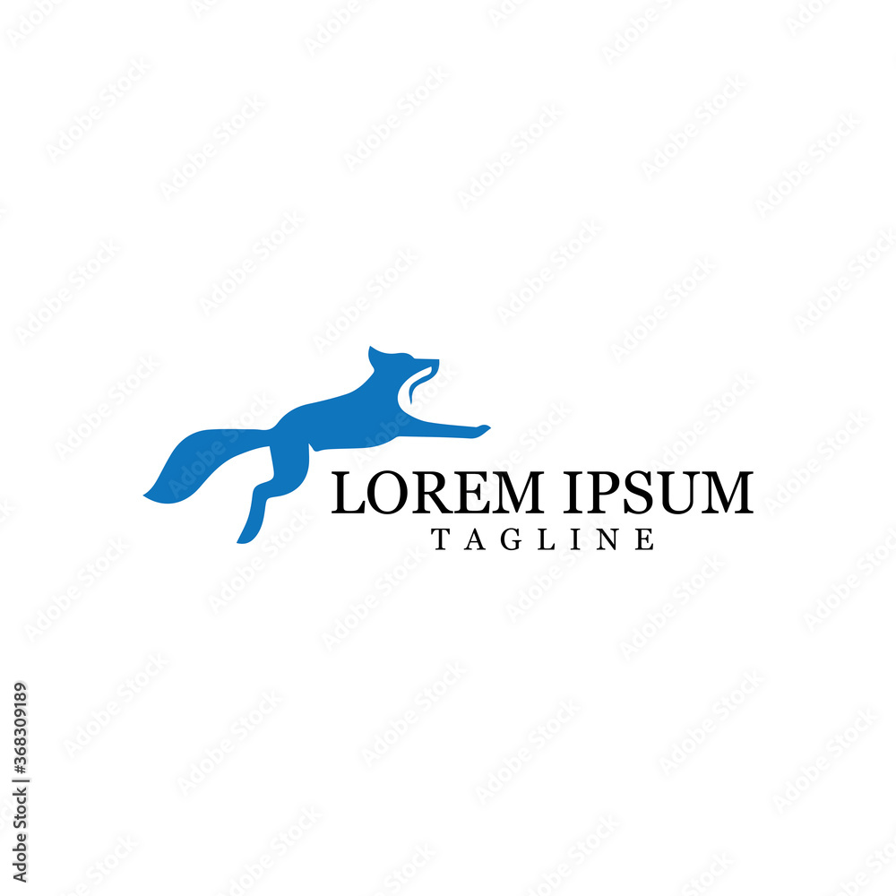 Fox vector illustration icon Fox vector illustration icon