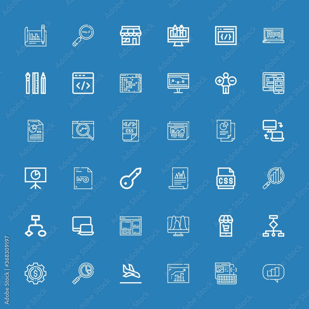 Editable 36 optimization icons for web and mobile Editable 36 optimization icons for web and mobile
